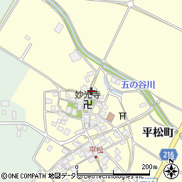 滋賀県東近江市平松町448周辺の地図