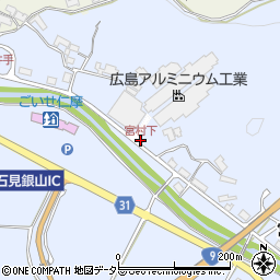 宮村下周辺の地図