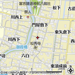 愛知県蟹江町（海部郡）須成（市場）周辺の地図