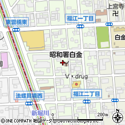 愛知県名古屋市昭和区福江周辺の地図