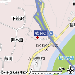 愛知県豊田市枝下町（舞木道）周辺の地図