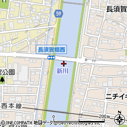 長須賀橋周辺の地図