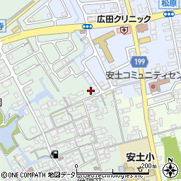 滋賀県近江八幡市安土町常楽寺696-1周辺の地図