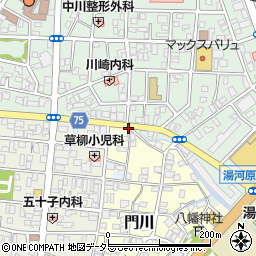 吉浜温泉場周辺の地図
