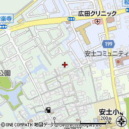滋賀県近江八幡市安土町常楽寺715周辺の地図