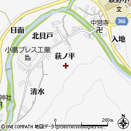 愛知県豊田市桑田和町周辺の地図