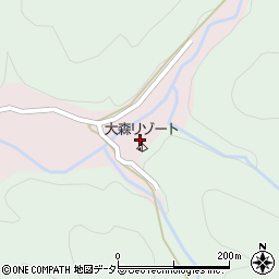 大森リゾートキャンプ場周辺の地図