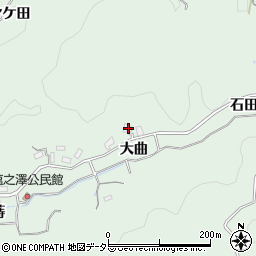 愛知県豊田市塩ノ沢町大曲周辺の地図