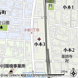 愛知県名古屋市中川区小本3丁目周辺の地図