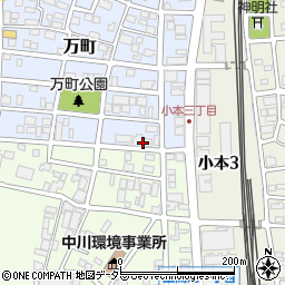 愛知県名古屋市中川区万町503周辺の地図