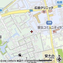 滋賀県近江八幡市安土町常楽寺697周辺の地図
