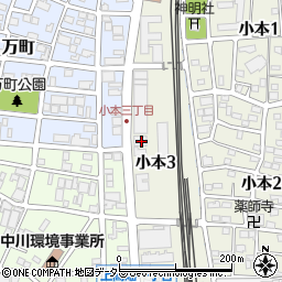 愛知県名古屋市中川区小本3丁目103周辺の地図