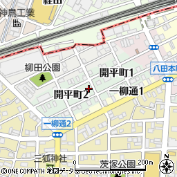 愛知県名古屋市中川区開平町周辺の地図