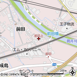 前田上周辺の地図