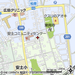 滋賀県近江八幡市安土町上豊浦1412周辺の地図