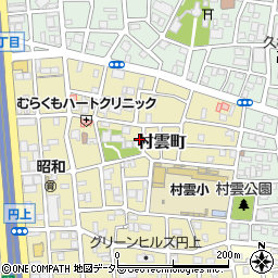 愛知県名古屋市昭和区村雲町周辺の地図