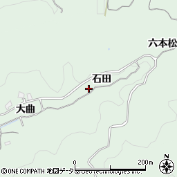 愛知県豊田市塩ノ沢町石田周辺の地図