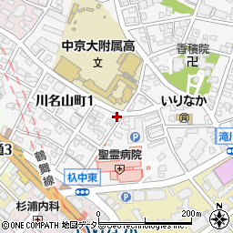 愛知県名古屋市昭和区川名山町159-3周辺の地図