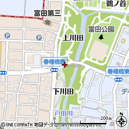 愛知県名古屋市中川区富田町大字戸田周辺の地図