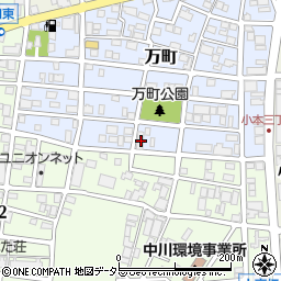 愛知県名古屋市中川区万町1708周辺の地図