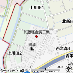 愛知県海部郡蟹江町西之森3丁目47周辺の地図