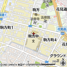 愛知県名古屋市昭和区駒方町周辺の地図