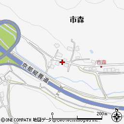 京都府京丹波町（船井郡）市森（ウバ）周辺の地図
