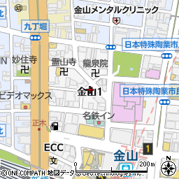 個室居酒屋×焼き鳥 地鶏坊主金山北寺周辺の地図