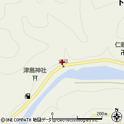 愛知県北設楽郡豊根村下黒川寺平周辺の地図