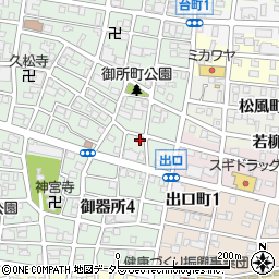 愛知県名古屋市昭和区御器所3丁目28-4周辺の地図