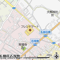 滋賀銀行フレンドマート五個荘店 ＡＴＭ周辺の地図
