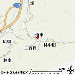 愛知県豊田市富岡町道東周辺の地図