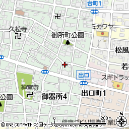 愛知県名古屋市昭和区御器所3丁目28-16周辺の地図