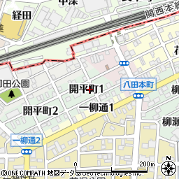 愛知県名古屋市中川区開平町1丁目周辺の地図