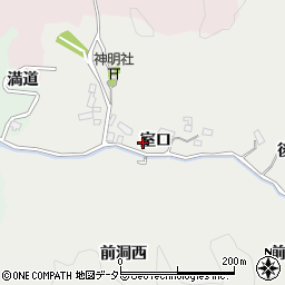 愛知県豊田市下室町室口周辺の地図