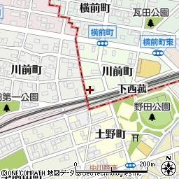 愛知県名古屋市中村区川前町571周辺の地図