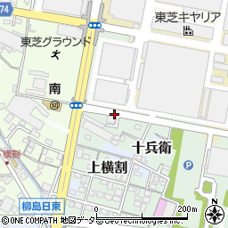 静岡県富士市十兵衛周辺の地図