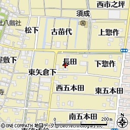 愛知県海部郡蟹江町須成長田周辺の地図