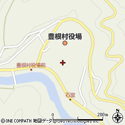 豊根村役場　住民課周辺の地図