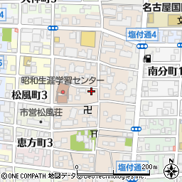 愛知県名古屋市昭和区石仏町周辺の地図