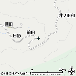 愛知県豊田市竜岡町前田周辺の地図
