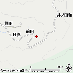 愛知県豊田市竜岡町（前田）周辺の地図
