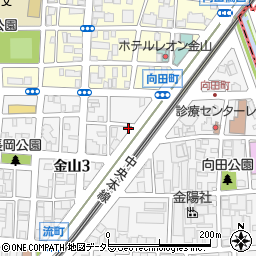 リパーク金山３丁目第３駐車場周辺の地図