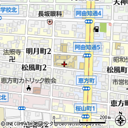 名古屋柳城女子大学周辺の地図