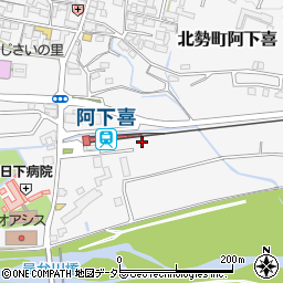 三岐鉄道株式会社　阿下喜駅周辺の地図