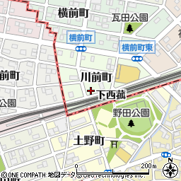 愛知県名古屋市中村区川前町553周辺の地図