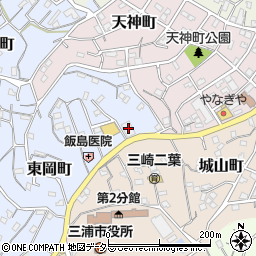 京浜急行バス三崎営業所周辺の地図