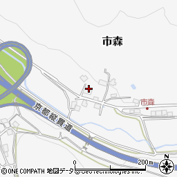 京都府京丹波町（船井郡）市森（古市）周辺の地図
