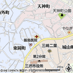 京急ストア三崎東岡店周辺の地図
