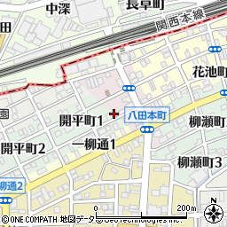 愛知県名古屋市中川区開平町1丁目25周辺の地図